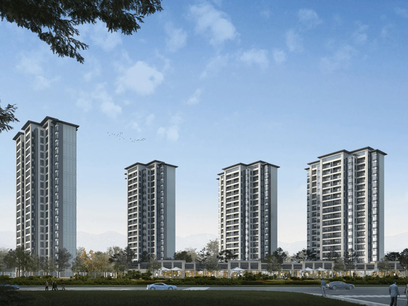 杭州龍湖天璞小區項目定制百葉窗、樓梯欄桿產品