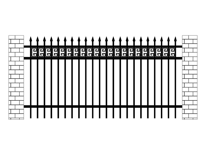 回型花學(xué)校鋅鋼圍欄圖片